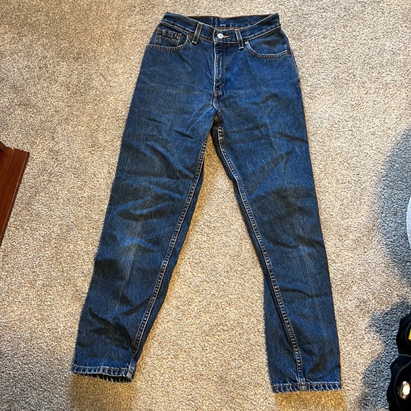 VINTAGE LEVIS 550 Womens size 0-2 Dark Wash high Rise Jeans - Picture 7 of 8